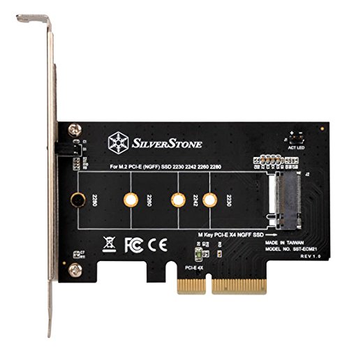 SilverStone SST-ECM21 – PCI-E Erweiterungskarte PCI-E x4 zu M.2 (NGFF) - 4