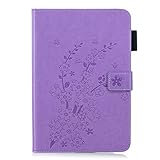 BONROY Case for iPad Mini 3 - Ultra Slim Lightweight Smart-shell Stand Cover for iPad Mini 3 (Auto Wake/Sleep)-(Plum Blossom Purple-XC)