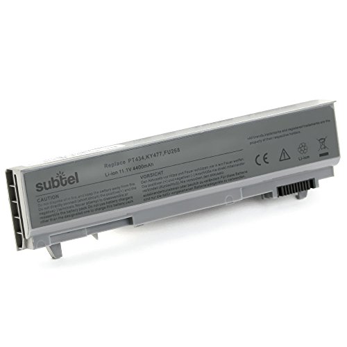 subtel® Akku für Dell Latitude E6400, E6410, E6510, E6500, Dell Precision M4500, M4400, M2400 – 4400mAh Ersatzakku PT434, PT436, 451-11218, 451-10579, 312-0748, PP30L(A), PP27L(A), 1M215, NM631, KY477 - 2