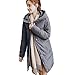 Produktbild Geili Steppjacke Damen Warmer Einfarbige Wintermantel Lang Dicke Daunenjacke mit Kapuze Frauen Reißverschlus Taschen Winterjacke Übergangsjacke Parka Wattierte Jacken Oberbekleidung