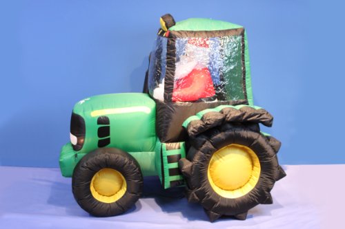 150cm Inflatable Santa on Tractor