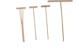 Healifty Mini Zen Garten Tools Set Zen Garten Harken Ornament Sand Bambus Harken Rock Push Zeichnung Stift Zappeln Spielzeug Puppenhaus Feng Shui Decor 4 Stücke