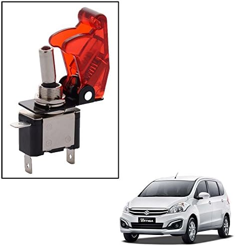 Vheelocityin Toggle Flip Pilot Style Switch Red 12V for Maruti Suzuki Ertiga