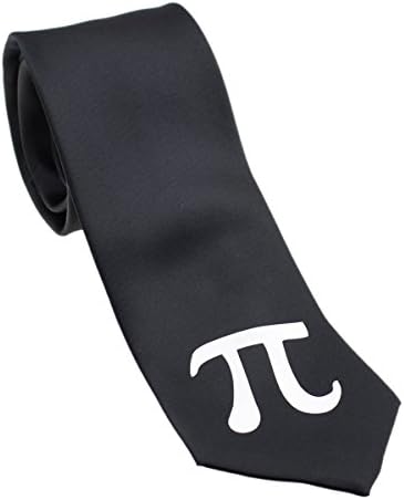 GagacisoCadogan Mathmatical Large Pi Design Black Polyester Tie (XBNT28)