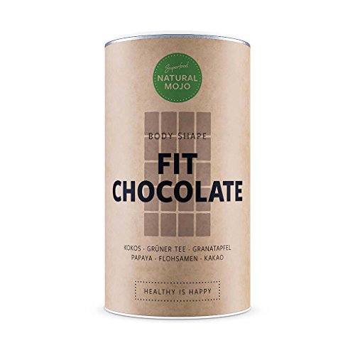 Natural Mojo Fit Chocolate – Fit Shake (480 g) – Diät Shake für Body Shape mit wertvollen Superfoods – Abnehmen leicht gemacht durch hochwertigen & kalorienarmen Shape Shake – Schokolade