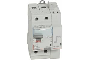 411639 Interrupteur Différentiel Dx3 2p 63a Type A 30ma Arrivée Haute + Départ Haut - 3 Modules - Legrand