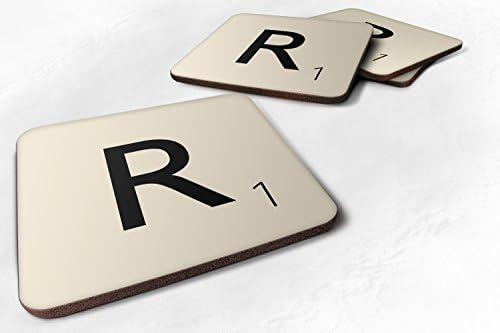 Letter "R" Scrabble Inspired Tile Letter Novelty Game Fun Gift Tea Coffee Cup Mug Coaster - iCaseCreative