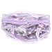 HENGSONG Transparent PVC Makeup Bag Toiletry Travel Wash Cosmetic Bag (Purple)