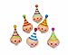 Spinning Top "Clown" (set of 6)