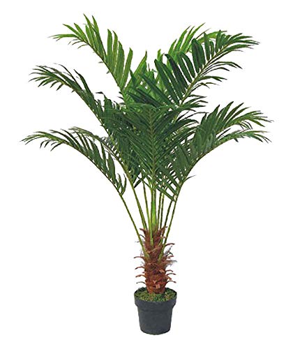 Palme Palmenbaum Arekapalme Kunstpflanze Kunstbaum Künstliche Pflanze 140cm Decovego