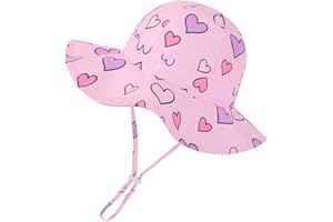 Volicph Baby Sommerhut Mädchen Sonnenhut Kleinkind Strandhut Baby Bucket Hat UPF 50 für Baby Mädchen Säugling Kind Kleinkind