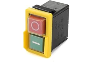 Inovey KJD6 Interruttore di Ricambio Universale 250V 4A NVR Elettromagnetico CK1 Impermeabile e Antipolvere Yellow