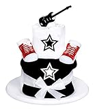 Babygeschenk WINDELTORTE Junge "Stern"1xLätzchen und 1x Babysocken + kostenlose Grußkarte