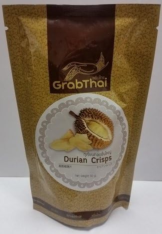 Grab Thai Durian Crisps 50g - Pack of 2