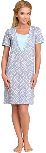 Be Mammy Womens Nursing Nightdress Linda (Model-2, L)