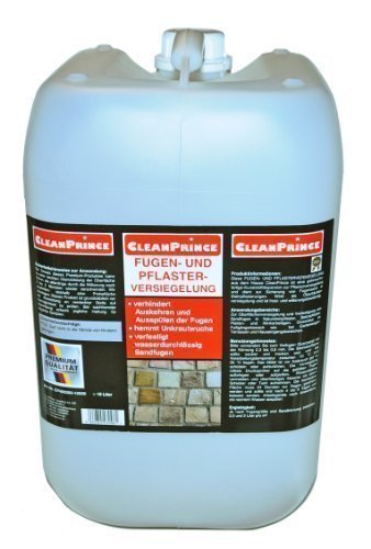 CleanPrinceJointless and Paving Sealer 10 Litre Grout Stabiliser Sand Sanchez Sweep Joints Sealing Plug Wall Stone Boards Groove Sealant Compression Weed Protection Auskehren Fugenversiegler Acts