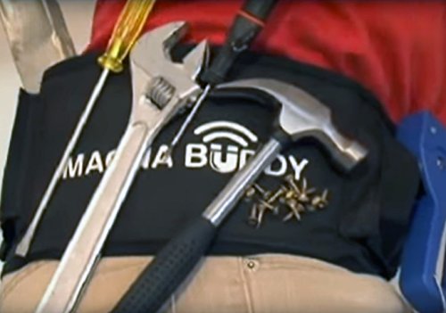 Preisvergleich Produktbild Werkzeuggürtel mit Magnethalterung - Schrauben, Muttern, Schraubenzieher, sogar schwere Hammer, immer griffbereit!