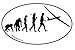 Produktbild Segelflieger Segelfliegen Flieger Pilot Evolution Aufkleber Autoaufkleber Sticker Vinylaufkleber Decal