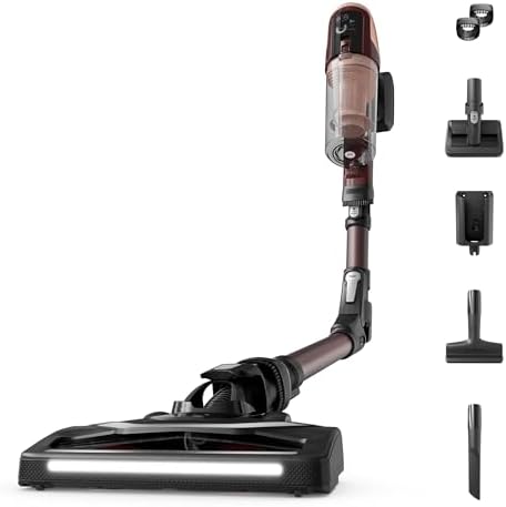 Rowenta X-Pert 6.80 Animal Flex, Aspirapolvere Senza Fili, Burgundy, RH6493