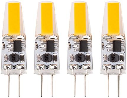 4X 2W G4 LED Lamp COB warm white (3000 Kelvin), 170 lumens, AC / DC 12V [Energy class A ++]