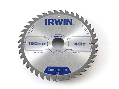 IRWIN IRW1897200 190 x 30mm 40-Teeth Circular Saw Blade with ATB Tooth Grind IRWIN IRW1897200 190 x 30mm 40-Teeth Circular Saw Blade with ATB Tooth Grind