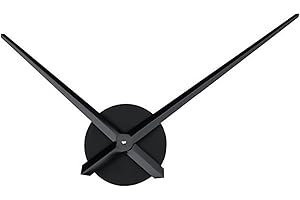 KSYWYDU Agujas 3D Reloj de Pared Grande DIY, Mecanico Reloj Sin Marco Silencioso Moderno Metal Negro con Movimiento Preciso para Salón Dormitorio Cocina Oficina Decoración sin Tictac para Mural sin Ticta