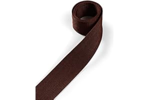 1buy3 Fettuccia Polipropilene, Alta 20 mm e Lunga 12 Metri, Colore: 6 - Marrone Scuro | Anche Alta 25mm, 30mm, 40mm o 50mm | 4 o 12 Metri di Lunghezza | 30 Colori