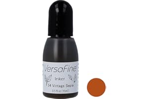 TSUKINEKO Imagine Crafts Inchiostro VersaFine Pigment Inker, Stile Vintage, Colore: Seppia
