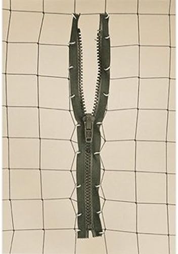 No.10 Bird Netting Zip (19mm &amp; 50mm Net) - 1.0m length, black each