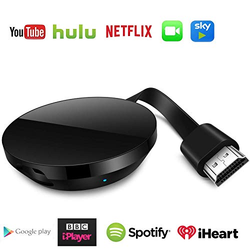 WiFi Dongle inalámbrico con Pantalla,HDMI 1080P Digital TV Adaptador de Receptor, Soporte del Sistema Android para Google App Chromecast Compatibilidad con i-Phone/Airplay/Miracast/DLNA