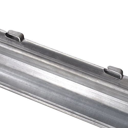 vidaXL 10 Z-Profil Zaunpfosten 2 m verzinkter Stahl - 3