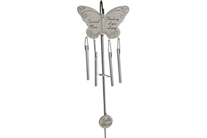 DAVID FISCHHOFF MUM BUTTERFLY WIND CHIME MEMORIAL / GRAVESIDE TRIBUTE.