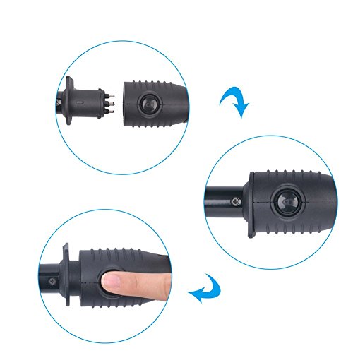 CkeyiN ®4 in 1 Multifunktions Austauschbare Lockenwickler-Set, Keramik Turmalin Spirale Lockenwickler Konische Curling Eisenstab , digitale LCD-Anzeige Temperaturregelung - 6