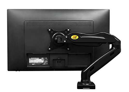 S+S Monitor-Tischhalter F80 Fuer Bildschirm Hoehe Stellbar Monitorständer arme Monitor 17″-27″, 360° drehbar, schwankbar - 3