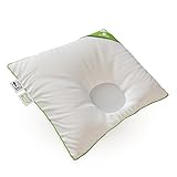 Lelekka® Gr.1 Babykissen gegen Verformung & Plattkopf inkl. 2 Bezüge. Mit ALOE VERA für empfindliche Haut. Baby-Kopfkissen für einen natürliche runde Kopfform, gegen Verformung des Hinterkopfs. - 5