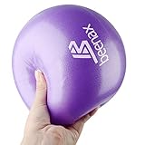 Beenax Soft Pilates Ball - Mini Gym Exercise Ball, Over Ball with Straw - Perfect for Bender, Yoga, Stability, Barre, Pilates, Core Training and Physical Therapy (Home & Gym & Office) - 23cm