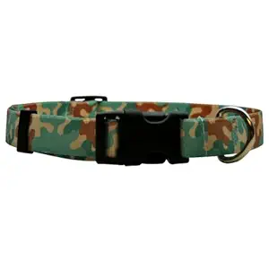 Yellow Dog Design Camo Dog Collar Fits Neck 14 to 20