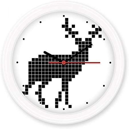 Rubik Cube Deer Silent Non-ticking Round Wall Decorative Clock Battery-operated Clocks Gift Home Decal