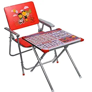 Avani MetroBuzz A-1 Kids Table Chair Set for 2 to 6year Old Kids || Feel Comfortable || (Red)