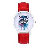 Unisex Liebhaber Wasserdicht Uhren Quarz Leder Analog Einfache Uhr Runden Fall Herren Damen Armbanduhr Groveerble