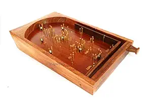 Shoptreed Bagatelle Traditional Wooden Crafted Tabletop Pinball Game | Exclusive Kids Toys Decor & Gifts (Medium)