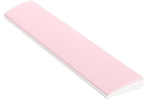 LexonElec Clavier Repose-Poignet pour 75%/80% Compact Mécanique Gaming Light up Bluetooth 5.1 sans Fil TKL Clavier Esthétique Ergonomique Approuvé Memory Foam Faux Cuir Poignet Anti Skid Poignet-Rose