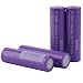 Produktbild 4pcs High Drain INR 18650 Entladestrom 35A 3.7V Hochleistungsakku 2500mAh - Lila