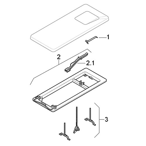 Geberit Betätigungsplatte 115.394.11.1, weiß, 115394111 - 2