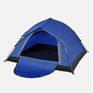 Lumaland Tenda da Campeggio Resistente e Leggera Pop Up per 3 Persone 215x195x120cm - immagine 11