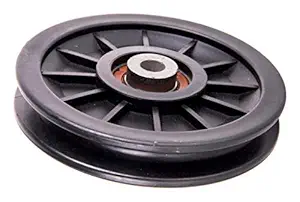 IBS Exercise Machine Attachments Gym Pulley 4-inch with Inbuilt Bush and Bearing (Black) -2 Pieces Color-Black, Material-Plastic