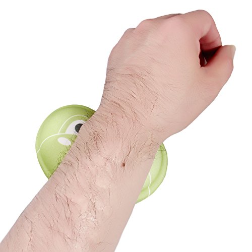 HIMRY weiche Handballen Auflage, Ergonomisch geformte Silikon Handauflage, Gel Handgelenkauflage mit Lustigem Cartoon Motiv, Rutschfeste Flex Auflage, Grüner Frosch, KXC5113 greenfrog - 6