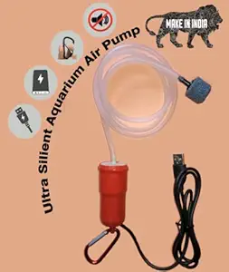 PICO Mini USB Aquarium Air Pump Ultra Silent - (Red)