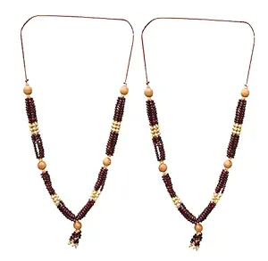 Snabs Chandan Mala for Photo Frame Garland for Photo Frames, Gods Idols, Set of 2