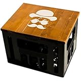 Geschenkidee Bierkastensitz Sitzauflage Hocker mit Motiv Hipster